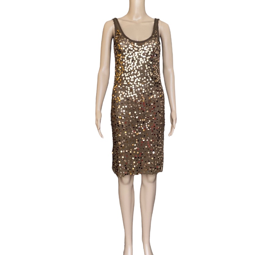 By Malene Birger Sleeveless Sequin Mini Bodycon Cocktail Dress